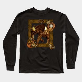 Steampunk elephant Long Sleeve T-Shirt